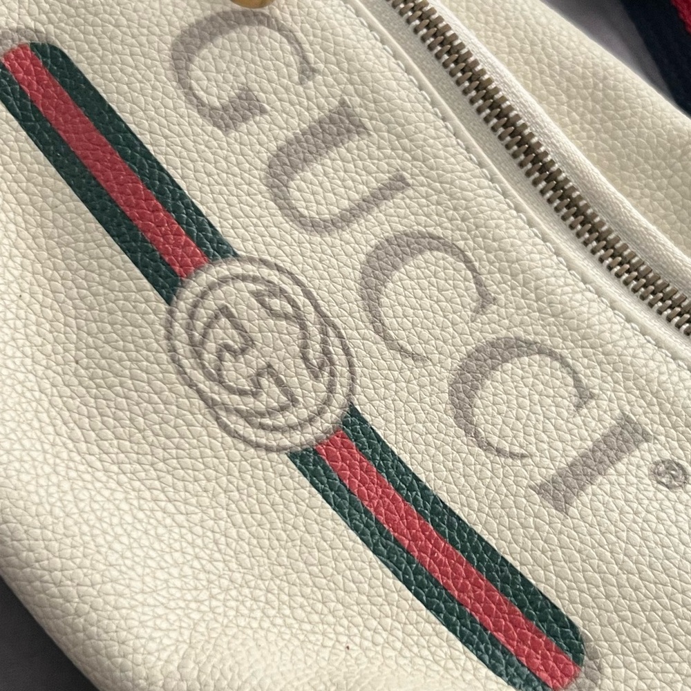 👑✅PRICE FIRM✅👑Gucci Small White Waist Bum Bag. NWOT - Picture 7 of 17